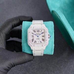 Full White Diamond Watch